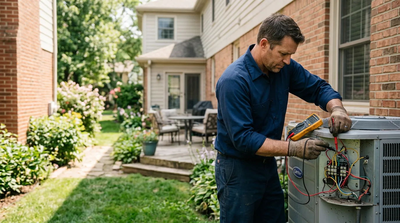HVAC technician working near Maryville, MO